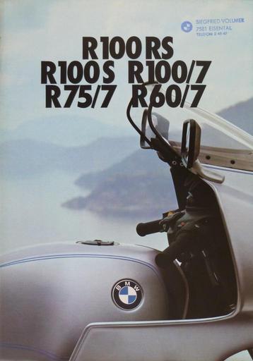 Folder BMW R100RS/ R100S/ R100/7/ R75/7/ R60/7 02/ 1976 beschikbaar voor biedingen