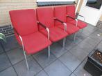 Gelderland zoom eetkamer stoelen, Huis en Inrichting, Stoelen, Ophalen, Gebruikt, Metaal, Vier