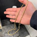 14 karaat gouden koningsketting rond schakel italy, Sieraden, Tassen en Uiterlijk, Kettingen, Ophalen of Verzenden, Zo goed als nieuw
