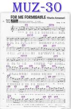 Muz30Bladmuziek Super song For Me Formidable, Gebruikt, Ophalen of Verzenden, Artiest of Componist, Piano