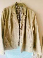 Suède leren blazer, zachtgroen, Kleding | Dames, Jasjes, Kostuums en Pakken, Ophalen of Verzenden, Zo goed als nieuw, Maat 42/44 (L)