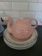 theepot in de vorm van een flamingo foto 1 t/m 6, Heikant 21 Kaatsheuvel, Overige typen, Belle Vieille Brocante, Ophalen of Verzenden