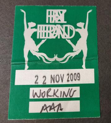 Franz Ferdinand BACKSTAGE PASS Amsterdam 2009 - origineel ! beschikbaar voor biedingen