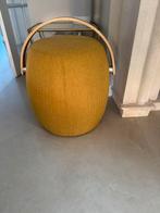 Poef okergeel, Huis en Inrichting, Ophalen, Rond, Minder dan 50 cm