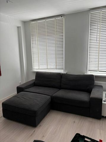 3-zits + hocker KIVIK Ikea bank (antraciet)