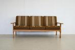 vintage eiken zithoek | sofa | easy chairs | jaren 50 | Deen, Gebruikt, Ophalen of Verzenden, Hout