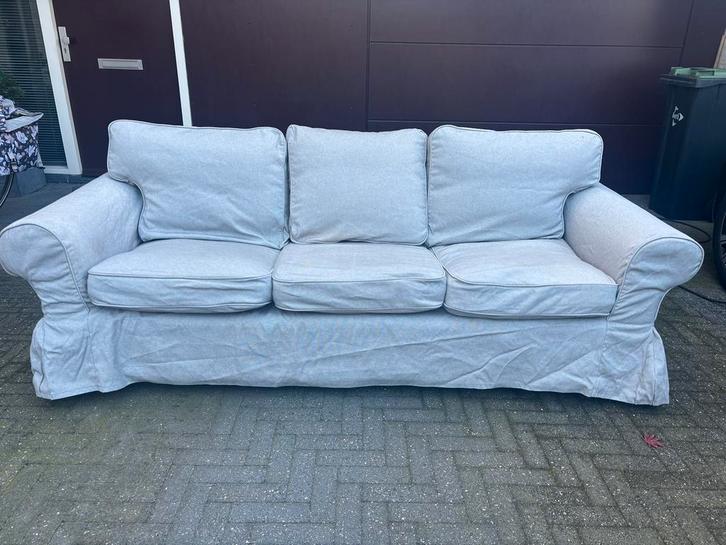 Ektorp ( ikea ) bank- 3 zits-, Huis en Inrichting, Banken | Bankstellen, Gebruikt, Rechte bank, Driepersoons, 200 tot 250 cm, 75 tot 100 cm