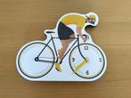 Wielrenner Wandklok - Fiets Klok, Ophalen of Verzenden, Zo goed als nieuw, Analoog, Wandklok