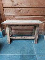 Houten Krukje / Bijzettafel, Huis en Inrichting, Stoelen, Ophalen, Zo goed als nieuw, Bruin, Eén