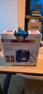 HBM draagbare compressor 8193 met toebehoren – Zgan, Ophalen, Mobiel, 6 tot 10 bar, Zo goed als nieuw