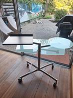Computermeubeltje / Laptoptafel, Huis en Inrichting, Tafels | Bijzettafels, Ophalen, Gebruikt, Glas, 75 cm of meer