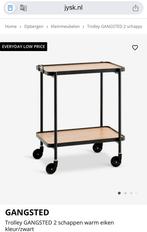 Bar tafel met wielen/Bar table table with wheels, Ophalen, Zo goed als nieuw, 25 tot 50 cm, Rechthoekig