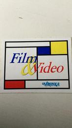 Sticker Veronica Film & Video, Film, Tv of Omroep, Zo goed als nieuw, Verzenden