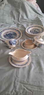 Servies Societe Ceramique Maestricht Boerenhoeve blauw wit, Huis en Inrichting, Keuken | Servies, Ophalen, Overige typen, Zo goed als nieuw
