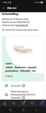 Bed met matras 140x200 cm te koop, Overige materialen, Gebruikt, Overige kleuren, Twijfelaar