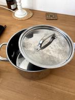 Pasta Pot (+ Colander), Huis en Inrichting, Keuken | Potten en Pannen, Keramische plaat, Rvs, Pot, Bus of Blik, Ophalen of Verzenden