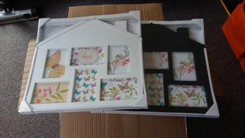 doos á 12 stuks met nieuwe fotolijsten in huisvorm beschikbaar voor biedingen