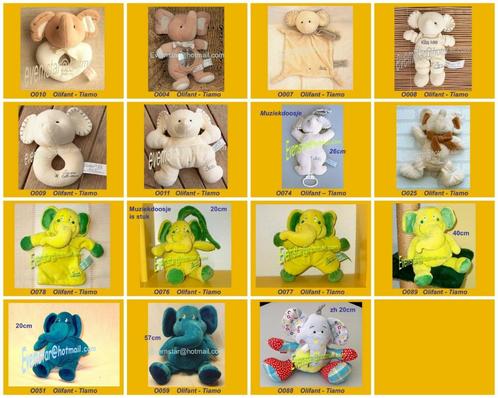 Olifant Olifantje - Tiamo, Kinderen en Baby's, Speelgoed | Knuffels en Pluche, Zo goed als nieuw, Olifant, Ophalen
