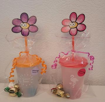 Cadeau zomerse beker voor juf/meester  beschikbaar voor biedingen