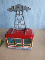 Oude blikken Nomura kabelbaan met motortje made in Japan., Antiek en Kunst, Ophalen of Verzenden