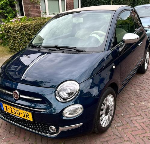 Fiat 500C 1.2 69pk 2016 Blauw, Auto's, Fiat, Particulier, 500C, Benzine, Cabriolet, Handgeschakeld, Geïmporteerd, Blauw, Voorwielaandrijving