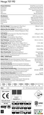 Goedkope Heuga 727 Cotton tapijttegels projectkwaliteit, 75 m² of meer, Groen, Nieuw, Ophalen of Verzenden