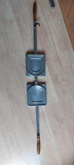 Retro tostiijzer / tosti-ijzer voor gas / open vuur, Ophalen of Verzenden