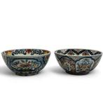 Twee 20e eeuwse Tichelaar Makkum kommen, Antiek en Kunst, Antiek | Keramiek en Aardewerk, Ophalen of Verzenden