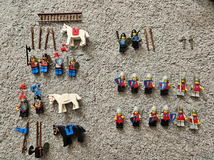 Lego Ridders 6021, 6030, 6061 en 6077, Kinderen en Baby's, Speelgoed | Duplo en Lego, Zo goed als nieuw, Lego, Complete set, Ophalen of Verzenden