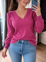Shoeby roze fuchshia trui met pofmouw - maat S, Kleding | Dames, Tops, Maat 38/40 (M), Ophalen of Verzenden, Zo goed als nieuw