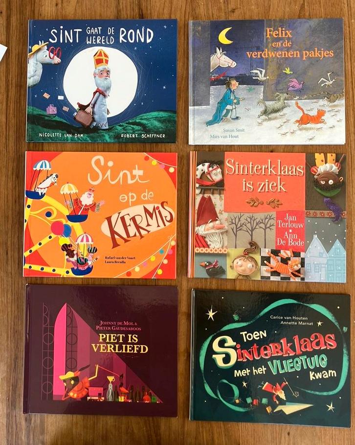 6 Sinterklaasboeken, Boeken, Kinderboeken | Jeugd | onder 10 jaar, Zo goed als nieuw, Fictie algemeen, Ophalen of Verzenden