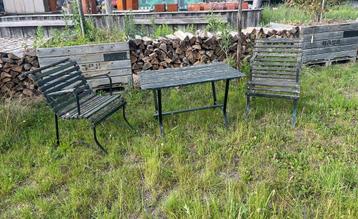Brocante bistroset. beschikbaar voor biedingen