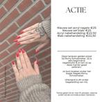 ACTIE nagels!, Ophalen of Verzenden, Zo goed als nieuw, Overige kleuren, Handen en Nagels
