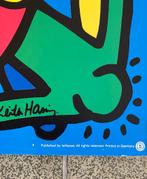 Keith Haring art-print van 78 x 78 cm, Huis en Inrichting, Ophalen, Gebruikt, Print, 75 tot 100 cm