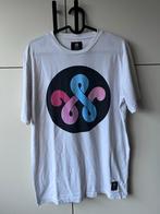 WOEI T-shirt - Wit met Logo - Maat S, Kleding | Heren, T-shirts, Wit, Ophalen of Verzenden, Gedragen, Woei