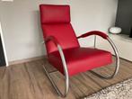 Fauteuil, Label, rood, Huis en Inrichting, Fauteuils, Ophalen of Verzenden, Zo goed als nieuw, 75 tot 100 cm, 50 tot 75 cm
