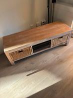 Leuke massief Teakhouten Televisiemeubel, Gebruikt, 100 tot 150 cm, Teakhout, Ophalen of Verzenden