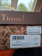 Think enkellaarzen maat 38,5, Ophalen of Verzenden, Zo goed als nieuw, Zwart