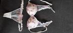 lingerie BH string slip set sexy 75B wit met alle kleurtjes, Verzenden, Wit