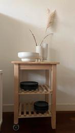 IKEA Houten Trolley - Nieuw!, Ophalen, 50 tot 100 cm, Nieuw, Rechthoekig
