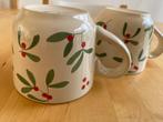 2 Leuke Kerst Bekers Sostrene Grene met plant motief zgan!, Ophalen of Verzenden, Zo goed als nieuw