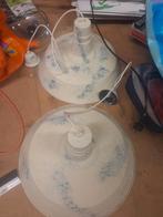 Twee hanglampen, Huis en Inrichting, Lampen | Hanglampen, Ophalen, Gebruikt, Metaal, Minder dan 50 cm