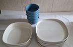 Ah moods buitenservies buiten servies borden kommen schaal, Overige materialen, Ophalen of Verzenden, Zo goed als nieuw, Bord(en)