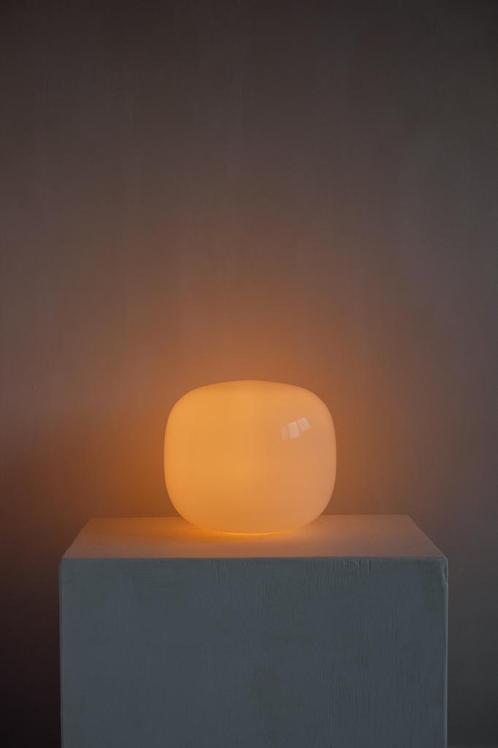 Verrerie de Vianne vintage tafellamp vloerlamp bollamp, Huis en Inrichting, Lampen | Tafellampen, Zo goed als nieuw, Minder dan 50 cm