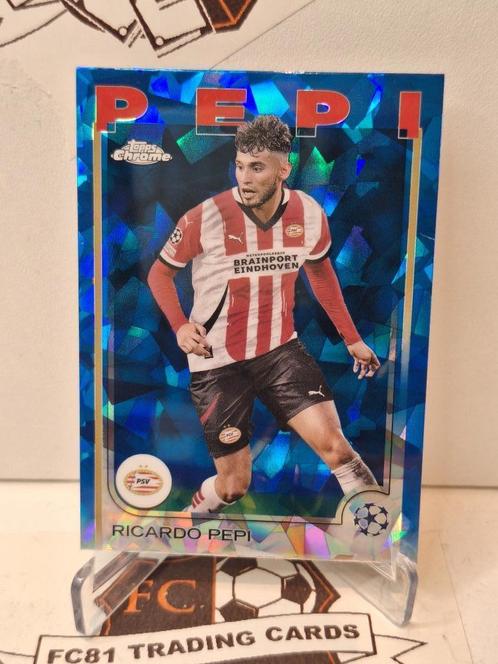 Pepi - PSV - Topps UCL Chrome Blue Sapphire, Verzamelen, Sportartikelen en Voetbal, Nieuw, Poster, Plaatje of Sticker, PSV, Ophalen of Verzenden