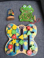 Houten speelgoed vlinder kralenspiraal en magneetspel Djeco, Ophalen of Verzenden, Zo goed als nieuw, Overige typen