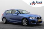 BMW 1-serie 118i Automaat M Sport Climate, Cruise, Bluetooth, Auto's, 65 €/maand, Gebruikt, Blauw, Alcantara
