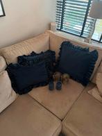 Kussen set Mars & More blauw met waxinelichthouders, Ophalen of Verzenden, Nieuw, Blauw, Vierkant