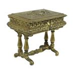 Antieke Sierradendoos Juwelen Bronskleurig Metaal Frankrijk, Ophalen of Verzenden