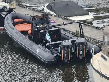 Infanta 9 meter HD Rib, met twee maal 300 pk Evinrude E-tec 